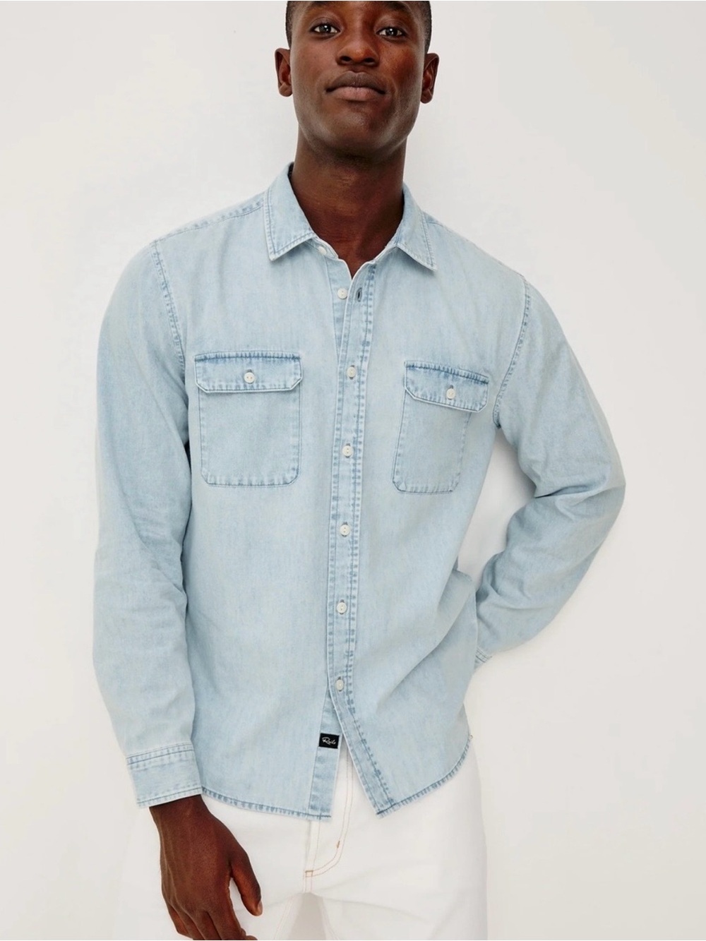 NWT Rails Meyer Shirt, mens large, Light Vintage Wash